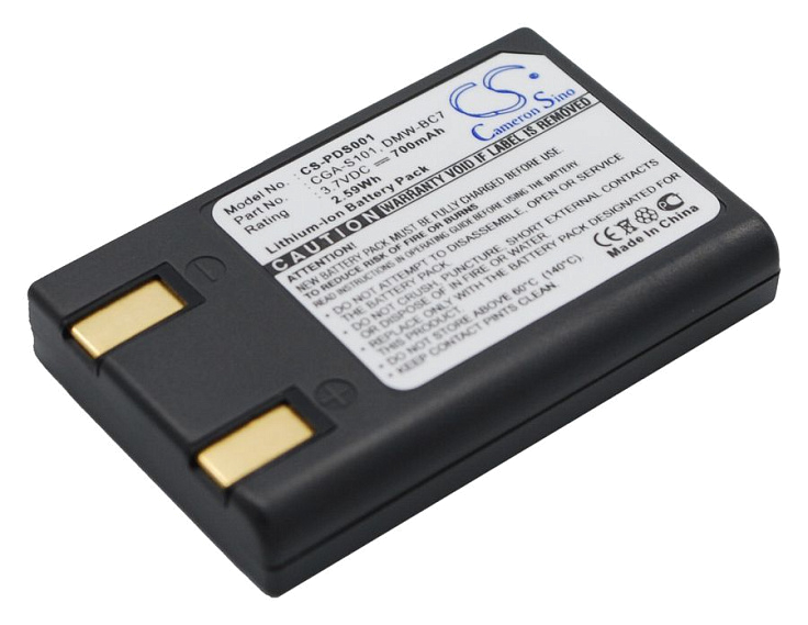 Аккумулятор CameronSino CS-PDS001 для Panasonic CGA-S101E, CGR-S101A, DMW-BC7