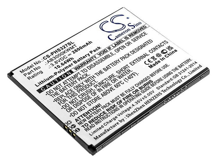Аккумулятор CameronSino CS-PHS327SL для Philips Xenium S327, CTS327