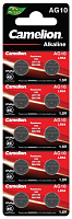 Батарейка щелочная CAMELION AG10 (LR1130) 1.5В бл/10