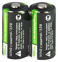 Аккумулятор GoPower 16340 (тип CR123A) Li-Ion 3.0В 550mAh, встроенная защита (2 в п/э)