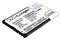 Аккумуляторная батарея для Ginzzu M108D (Аккумулятор CameronSino CS-NK4LXL для Nokia BP-4L,  Vertu BP-4LV)