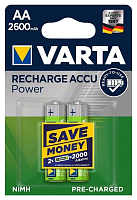Аккумулятор VARTA R6 (AA) Ni-MH 2600mAh Ready2Use предзаряженный бл/2