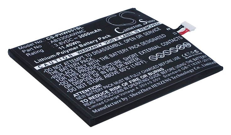 Аккумулятор CameronSino CS-PHW851SL для Philips Xenium W8510