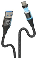 Кабель DREAM MicroUSB U16 QC3.0 3A 1М (магнитный) черный
