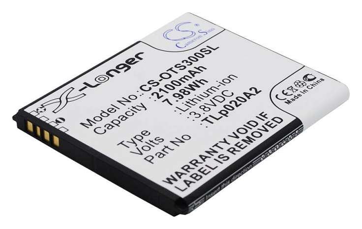 Аккумулятор CameronSino CS-OTS300SLдля Alcatel One Touch 5050X, 5050Y POP S3