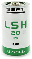 Элемент питания SAFT LSH20 (А373/LR20/D) высокотоковый Li-SOCI2 (литий-тионилхлорид) 3.6V 13Ah