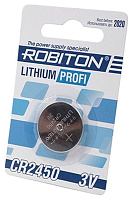 Батарейка литиевая ROBITON CR2450 дисковая 3В бл/1
