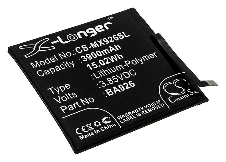 Аккумулятор CameronSino CS-MX926SL для Meizu 16Xs, M926H, M1926, M926Q