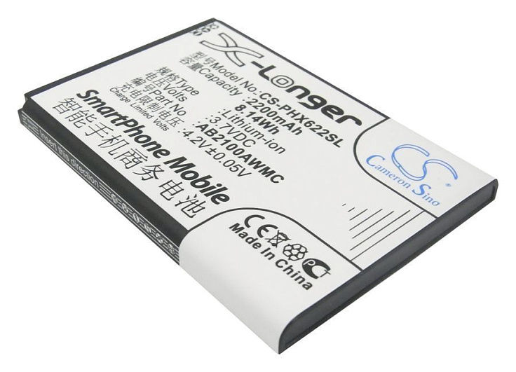 Аккумулятор CameronSino CS-PHX622SL для Philips Xenium W336, W632, X622