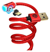 Кабель DREAM MicroUSB U50 2.4A 1M (магнитный), красный