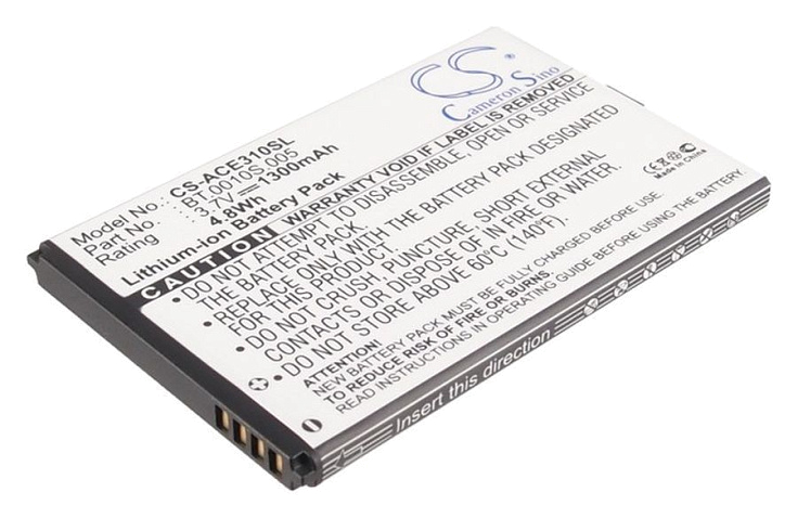 Аккумулятор CameronSino CS-ACE310SL для Acer beTouch E140, Liquid Mini E310